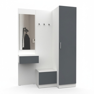 Набор мебели для прихожей "Марсель-154" МР 01-154 В2160 Ш1500 Г580 (ЛД.. Набор мебели для прихожей "Марсель-154" МР 01-154 В2160 Ш1500 Г580 (ЛД..